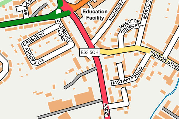 BS3 5QH map - OS OpenMap – Local (Ordnance Survey)