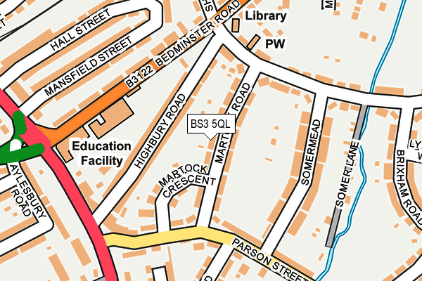 BS3 5QL map - OS OpenMap – Local (Ordnance Survey)