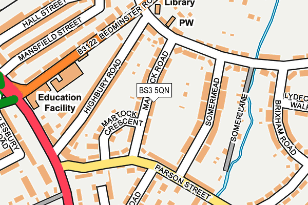 BS3 5QN map - OS OpenMap – Local (Ordnance Survey)