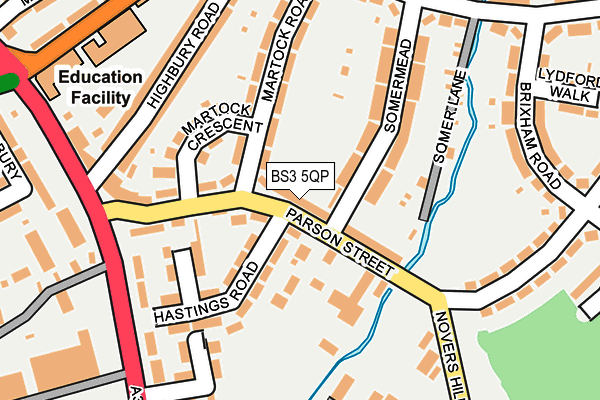 BS3 5QP map - OS OpenMap – Local (Ordnance Survey)
