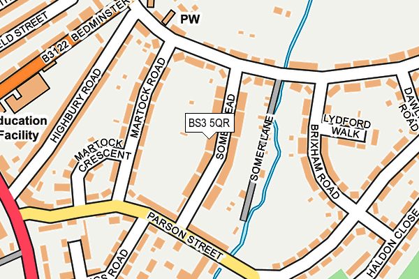 BS3 5QR map - OS OpenMap – Local (Ordnance Survey)