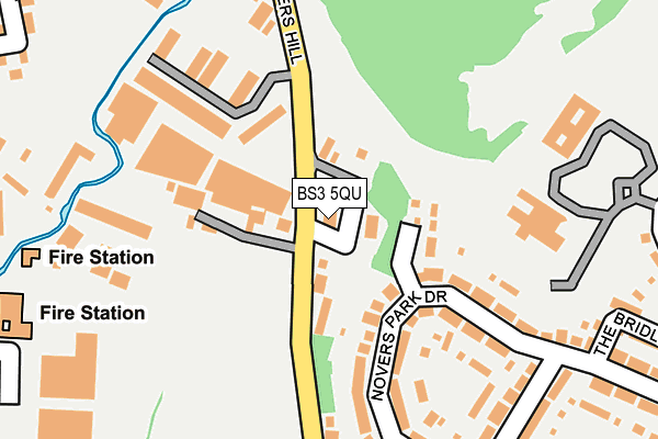 BS3 5QU map - OS OpenMap – Local (Ordnance Survey)