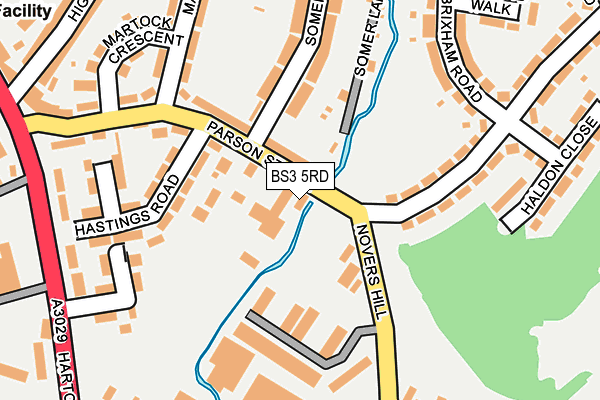 BS3 5RD map - OS OpenMap – Local (Ordnance Survey)