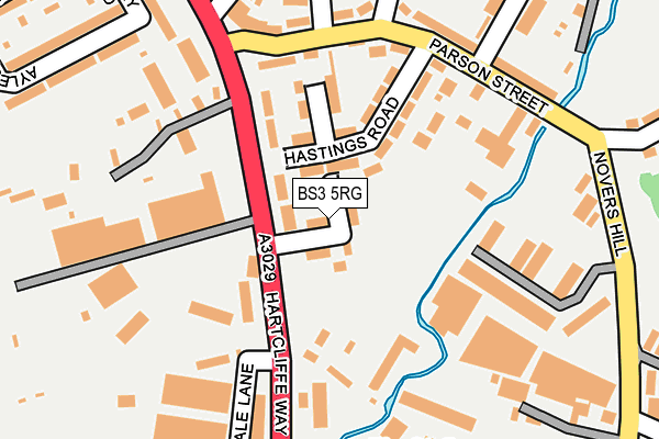 BS3 5RG map - OS OpenMap – Local (Ordnance Survey)