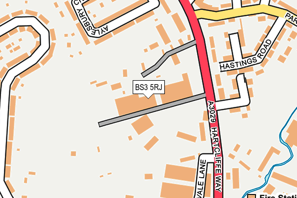 BS3 5RJ map - OS OpenMap – Local (Ordnance Survey)