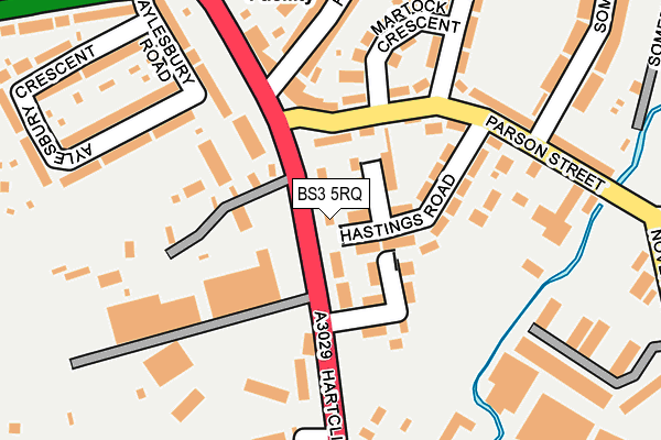 BS3 5RQ map - OS OpenMap – Local (Ordnance Survey)