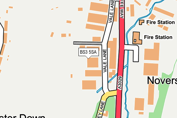 BS3 5SA map - OS OpenMap – Local (Ordnance Survey)