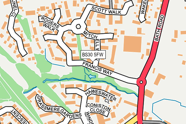 BS30 5FW map - OS OpenMap – Local (Ordnance Survey)