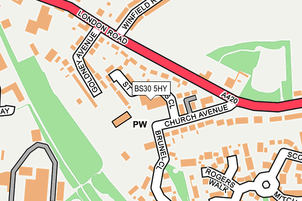 BS30 5HY map - OS OpenMap – Local (Ordnance Survey)