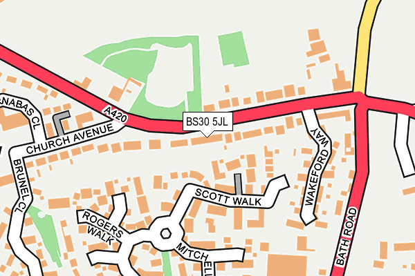 BS30 5JL map - OS OpenMap – Local (Ordnance Survey)
