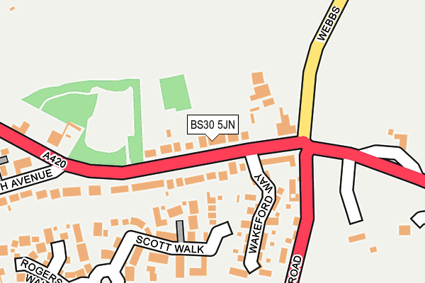BS30 5JN map - OS OpenMap – Local (Ordnance Survey)