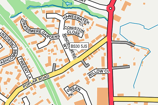 BS30 5JS map - OS OpenMap – Local (Ordnance Survey)