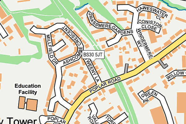 BS30 5JT map - OS OpenMap – Local (Ordnance Survey)