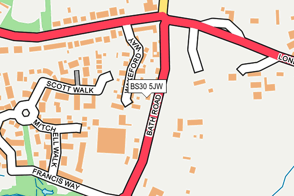 BS30 5JW map - OS OpenMap – Local (Ordnance Survey)
