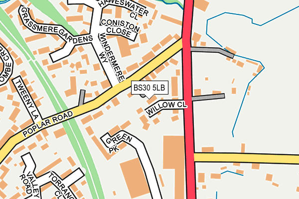 BS30 5LB map - OS OpenMap – Local (Ordnance Survey)
