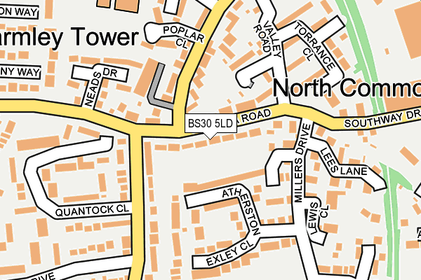 BS30 5LD map - OS OpenMap – Local (Ordnance Survey)