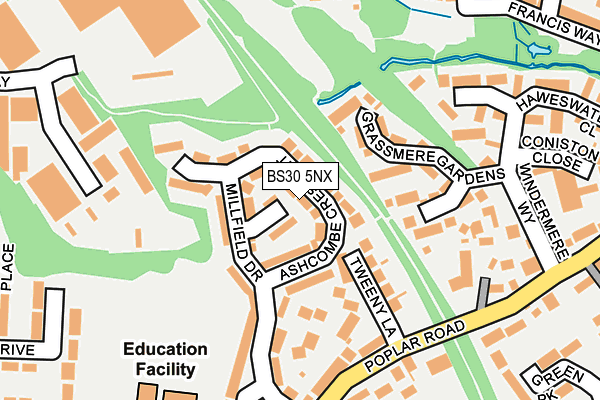 BS30 5NX map - OS OpenMap – Local (Ordnance Survey)