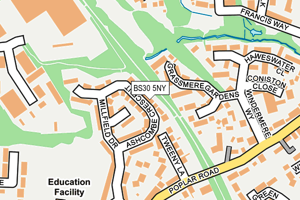 BS30 5NY map - OS OpenMap – Local (Ordnance Survey)