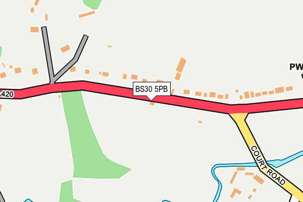 BS30 5PB map - OS OpenMap – Local (Ordnance Survey)