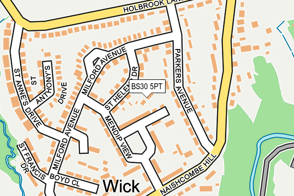 BS30 5PT map - OS OpenMap – Local (Ordnance Survey)