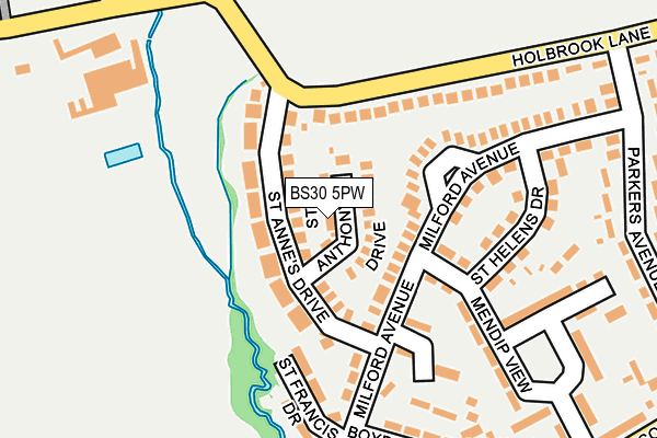 BS30 5PW map - OS OpenMap – Local (Ordnance Survey)