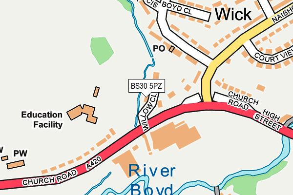 BS30 5PZ map - OS OpenMap – Local (Ordnance Survey)