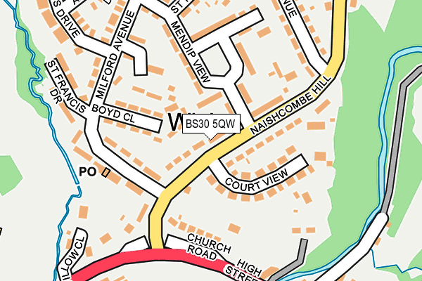 BS30 5QW map - OS OpenMap – Local (Ordnance Survey)