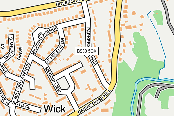 BS30 5QX map - OS OpenMap – Local (Ordnance Survey)