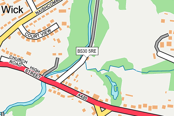 BS30 5RE map - OS OpenMap – Local (Ordnance Survey)