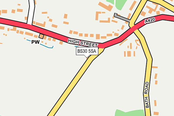 BS30 5SA map - OS OpenMap – Local (Ordnance Survey)