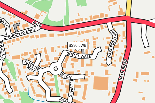 BS30 5WB map - OS OpenMap – Local (Ordnance Survey)