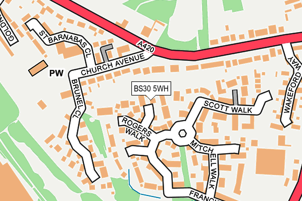 BS30 5WH map - OS OpenMap – Local (Ordnance Survey)