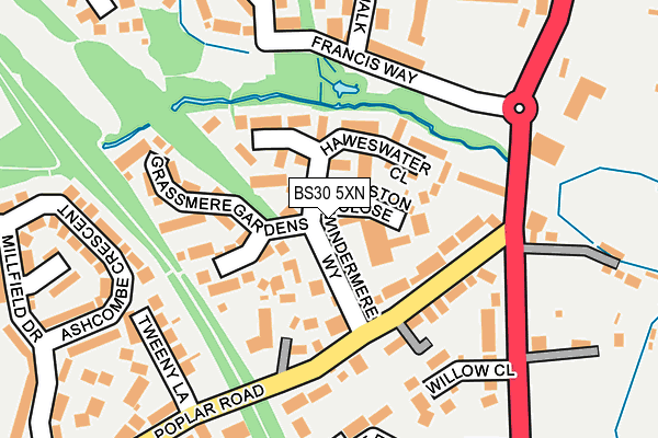 BS30 5XN map - OS OpenMap – Local (Ordnance Survey)