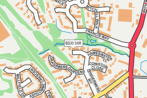 BS30 5XR map - OS OpenMap – Local (Ordnance Survey)
