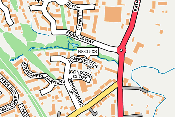 BS30 5XS map - OS OpenMap – Local (Ordnance Survey)