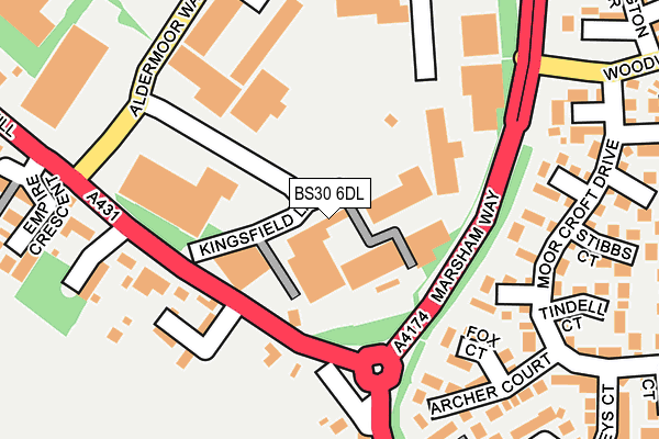 BS30 6DL map - OS OpenMap – Local (Ordnance Survey)