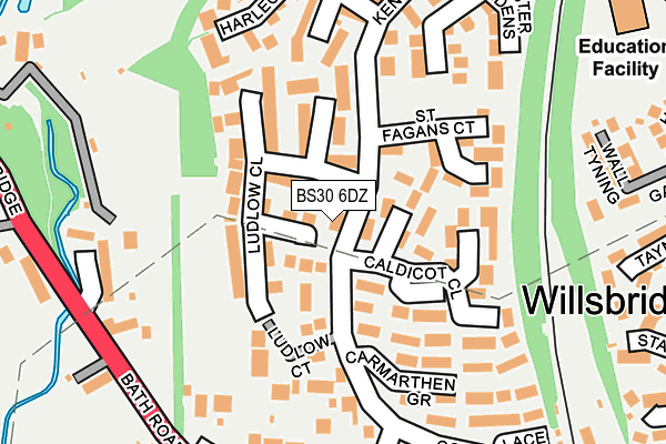 BS30 6DZ map - OS OpenMap – Local (Ordnance Survey)