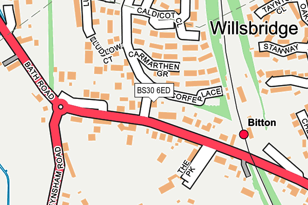 BS30 6ED map - OS OpenMap – Local (Ordnance Survey)