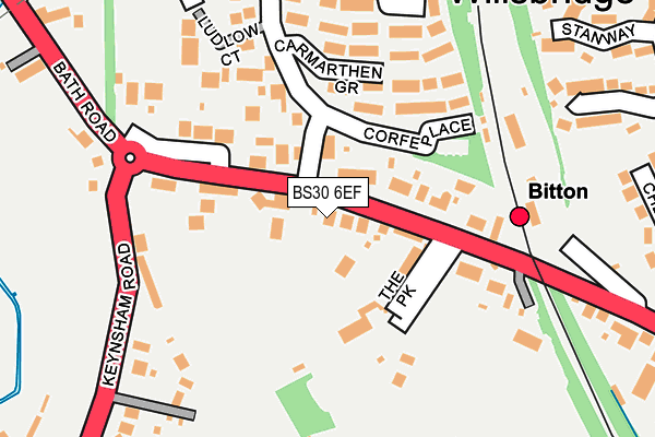 BS30 6EF map - OS OpenMap – Local (Ordnance Survey)