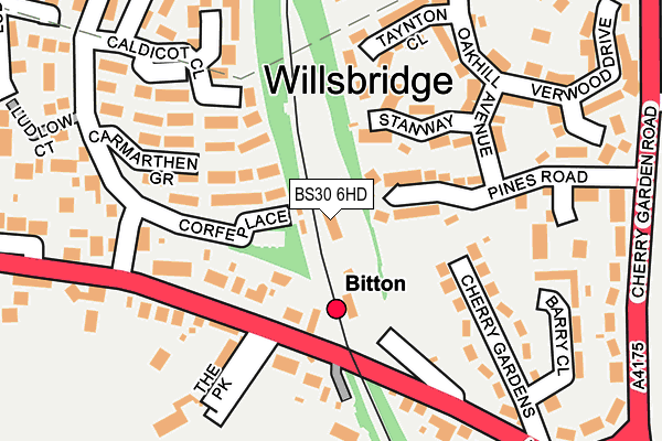 BS30 6HD map - OS OpenMap – Local (Ordnance Survey)