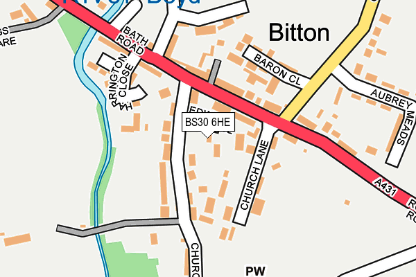 BS30 6HE map - OS OpenMap – Local (Ordnance Survey)