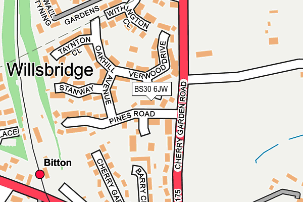 BS30 6JW map - OS OpenMap – Local (Ordnance Survey)