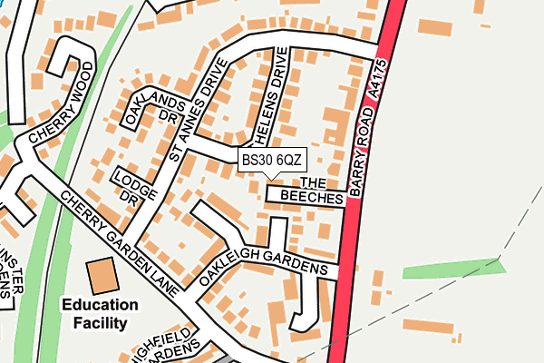 BS30 6QZ map - OS OpenMap – Local (Ordnance Survey)