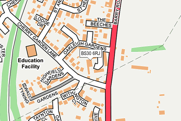 BS30 6RJ map - OS OpenMap – Local (Ordnance Survey)