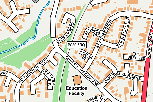 BS30 6RQ map - OS OpenMap – Local (Ordnance Survey)