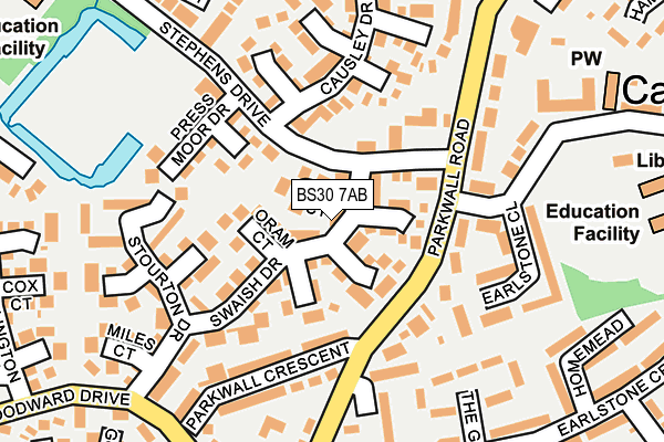 BS30 7AB map - OS OpenMap – Local (Ordnance Survey)