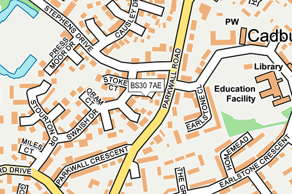 BS30 7AE map - OS OpenMap – Local (Ordnance Survey)