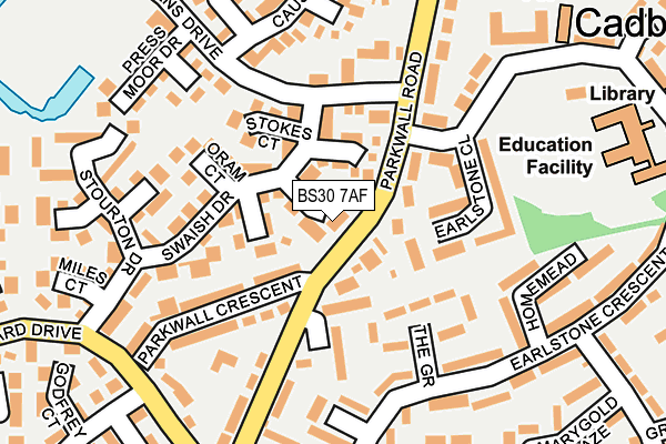 BS30 7AF map - OS OpenMap – Local (Ordnance Survey)
