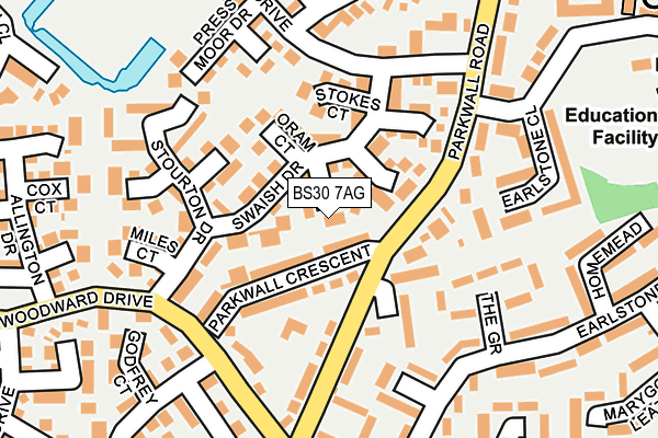 BS30 7AG map - OS OpenMap – Local (Ordnance Survey)