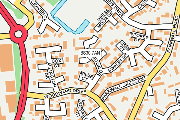 BS30 7AN map - OS OpenMap – Local (Ordnance Survey)